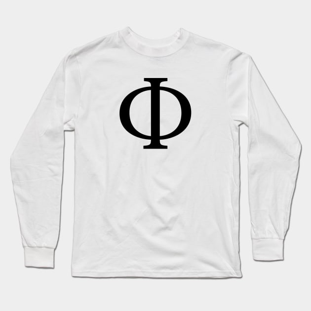 Black Phi Long Sleeve T-Shirt by lolosenese